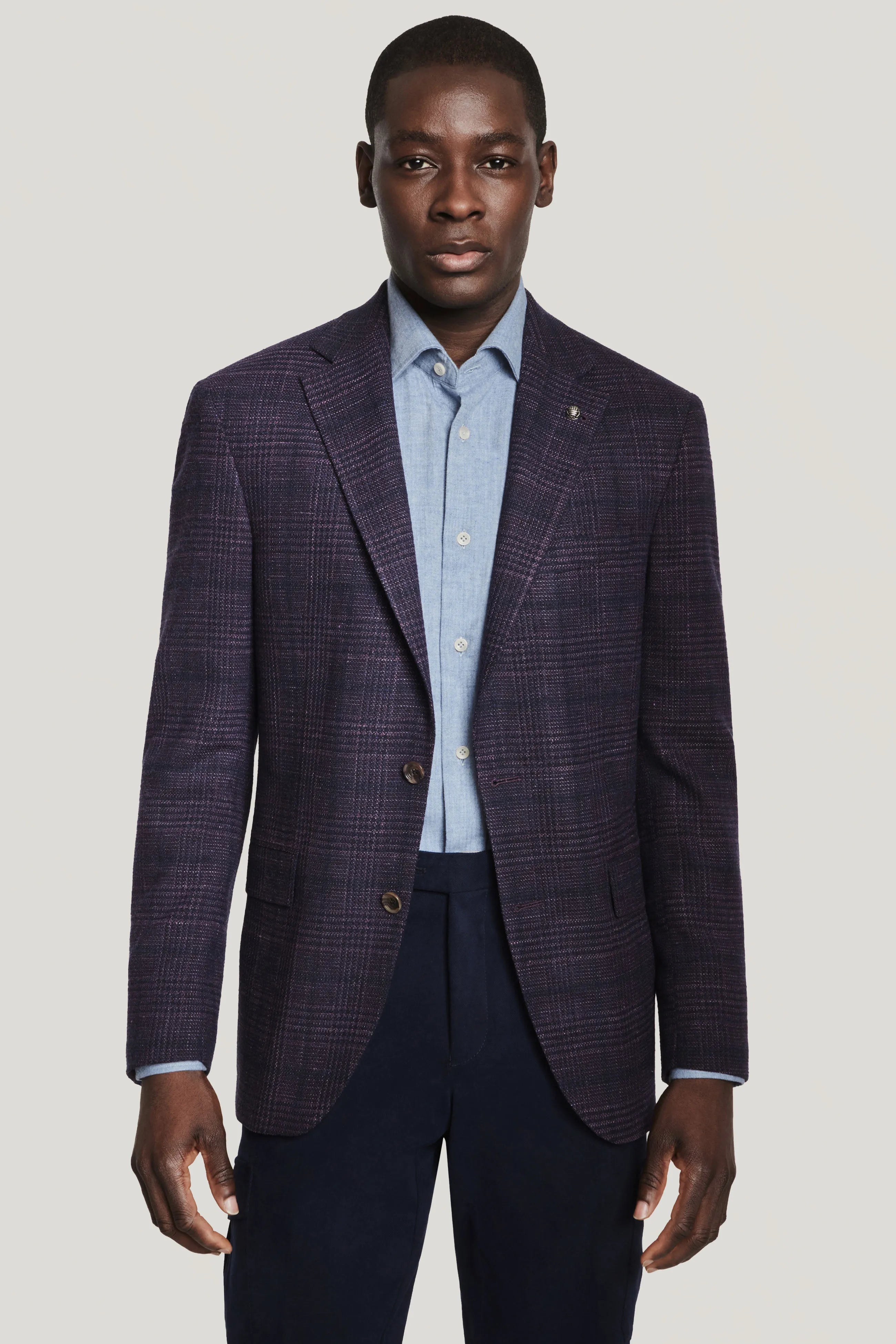 Alt view Dark Berry Plaid Blazer