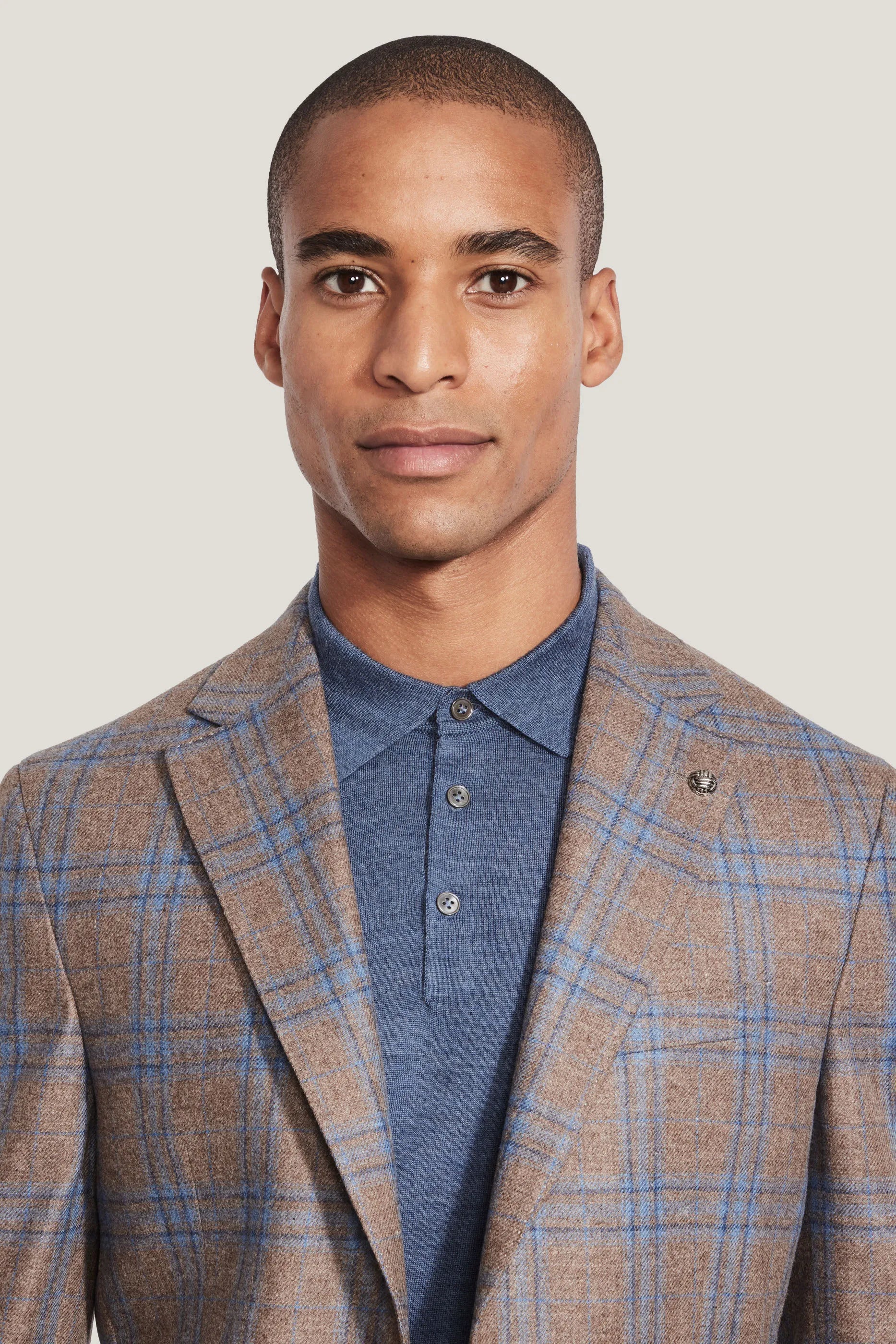 Alt view 1 Brown Plaid Blazer