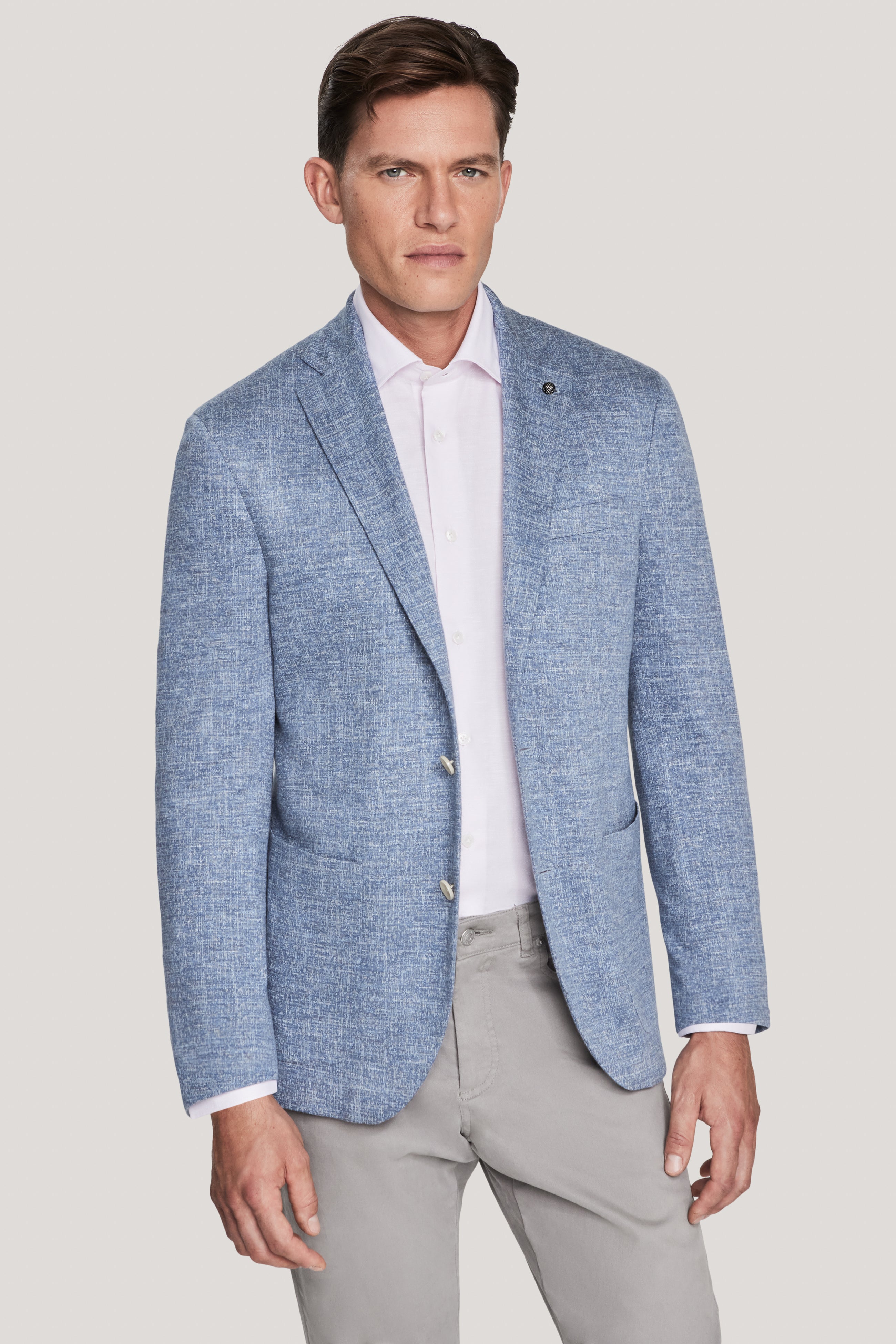 Vue alternative Blazer en tricot COMFORTWEAR™ bleu ardoise mélangé