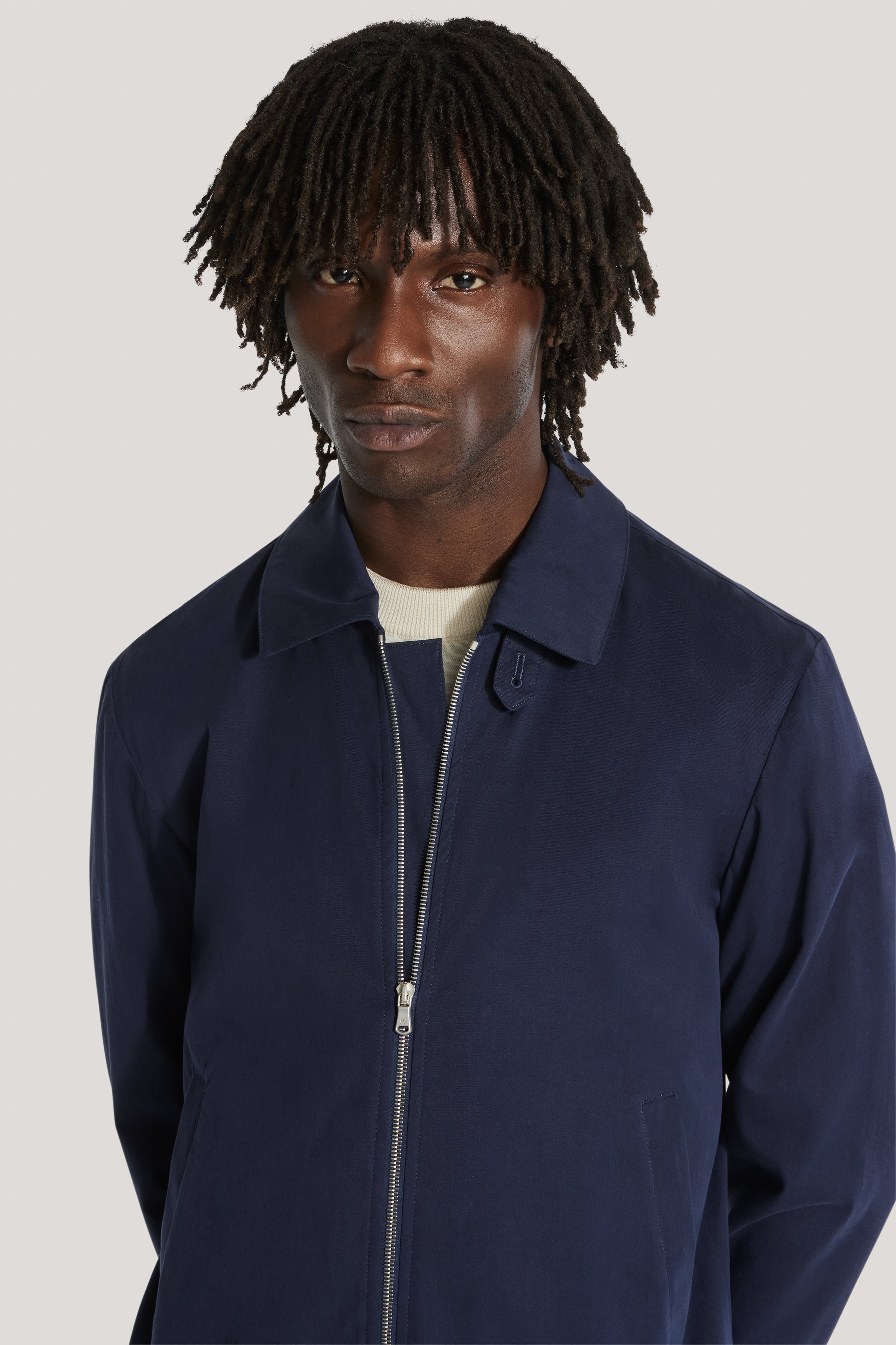 Vue alternative 1 Blouson aviateur bleu marine