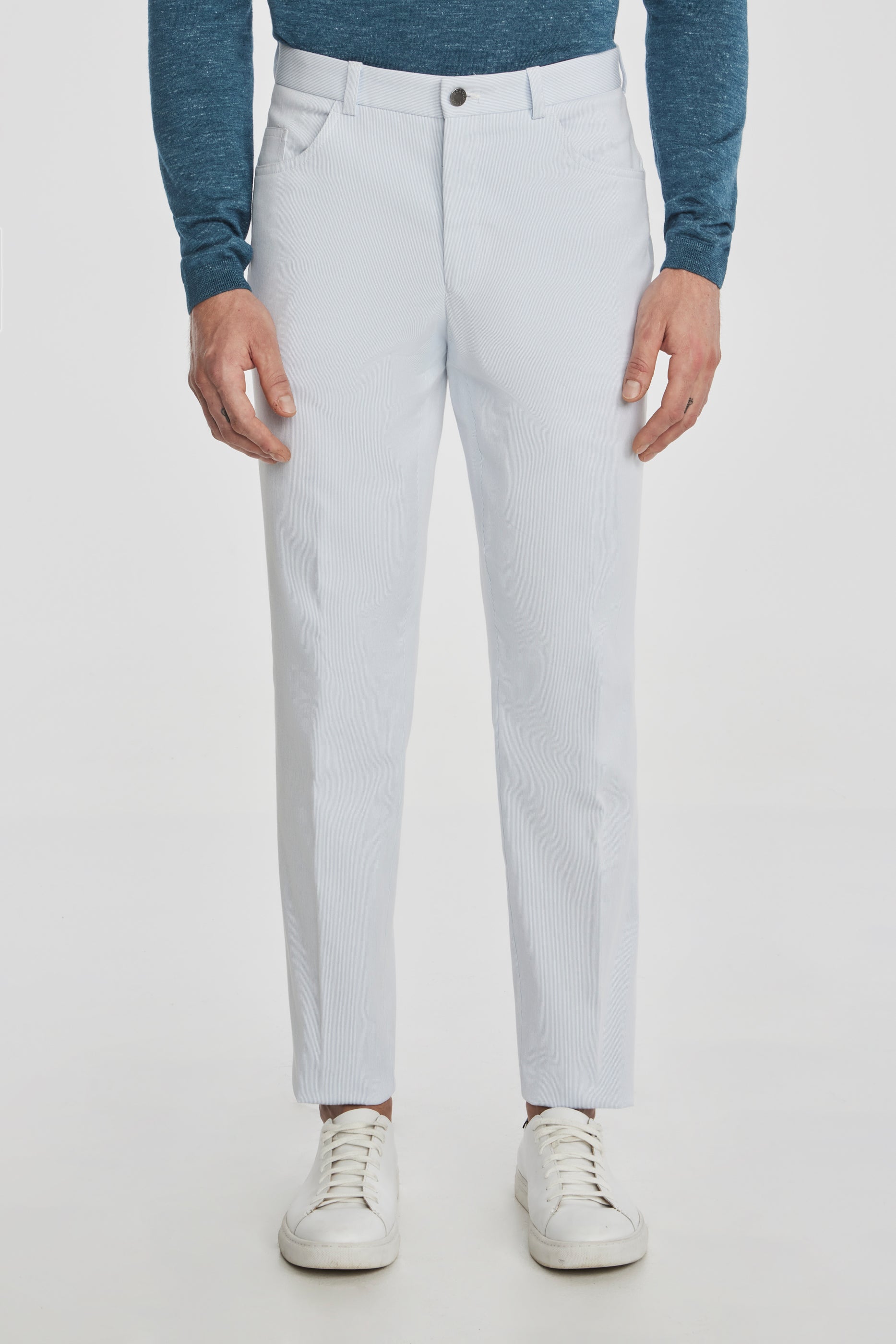 Alt view Light Blue 5-Pocket Pant