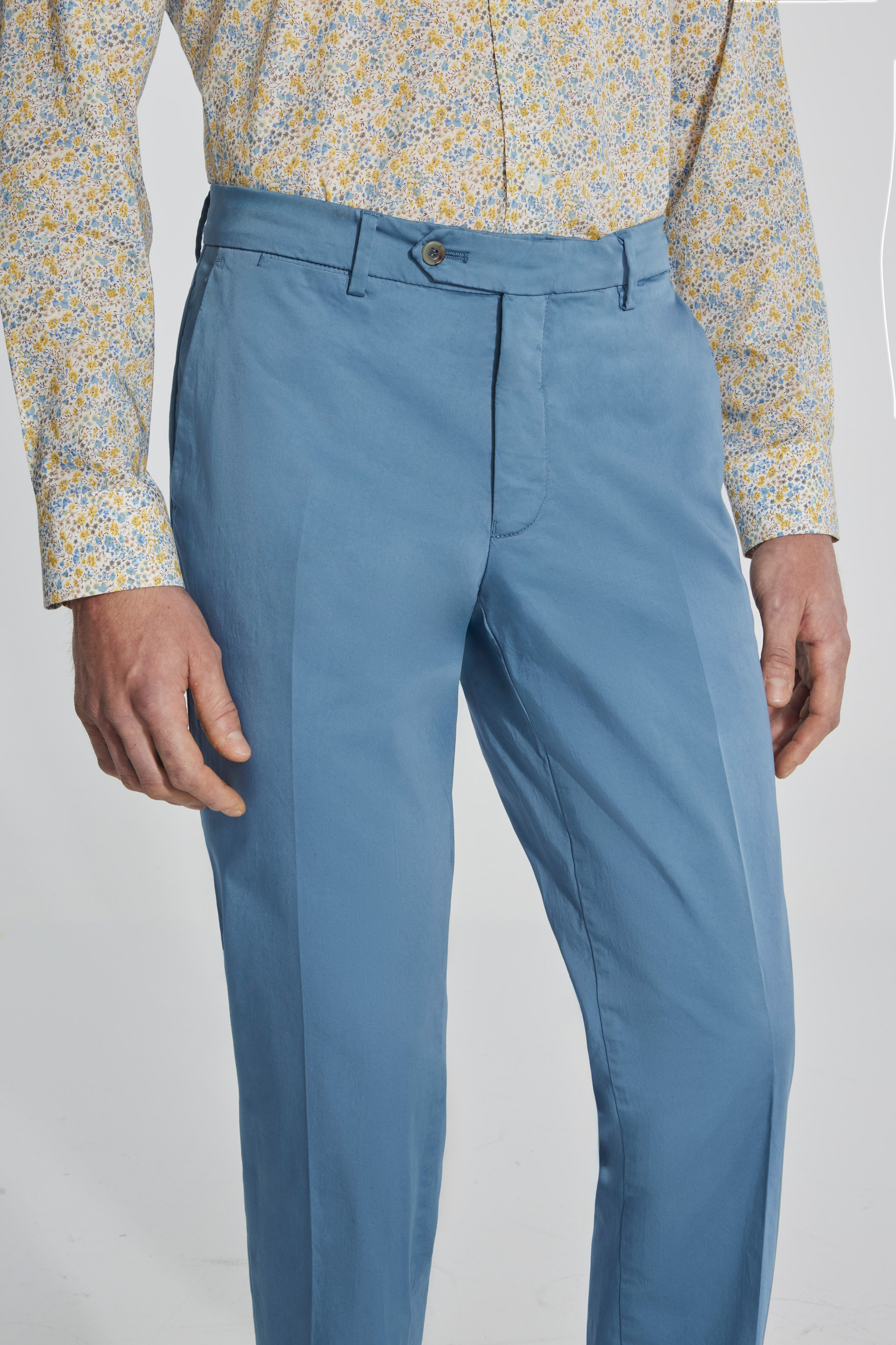 Alt view 1 Light Blue Stretch Chino