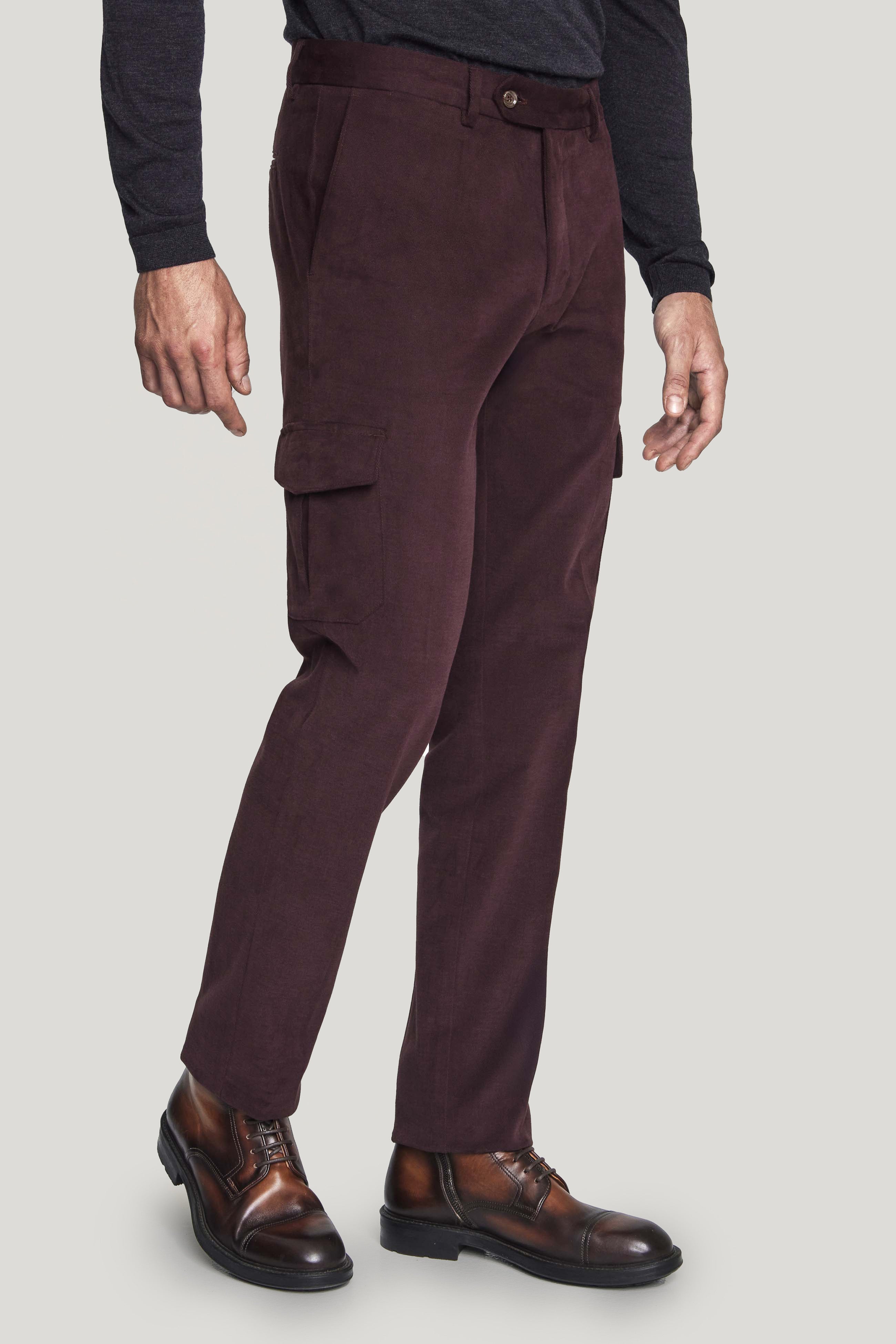 Vue alternative Pantalon cargo bordeaux