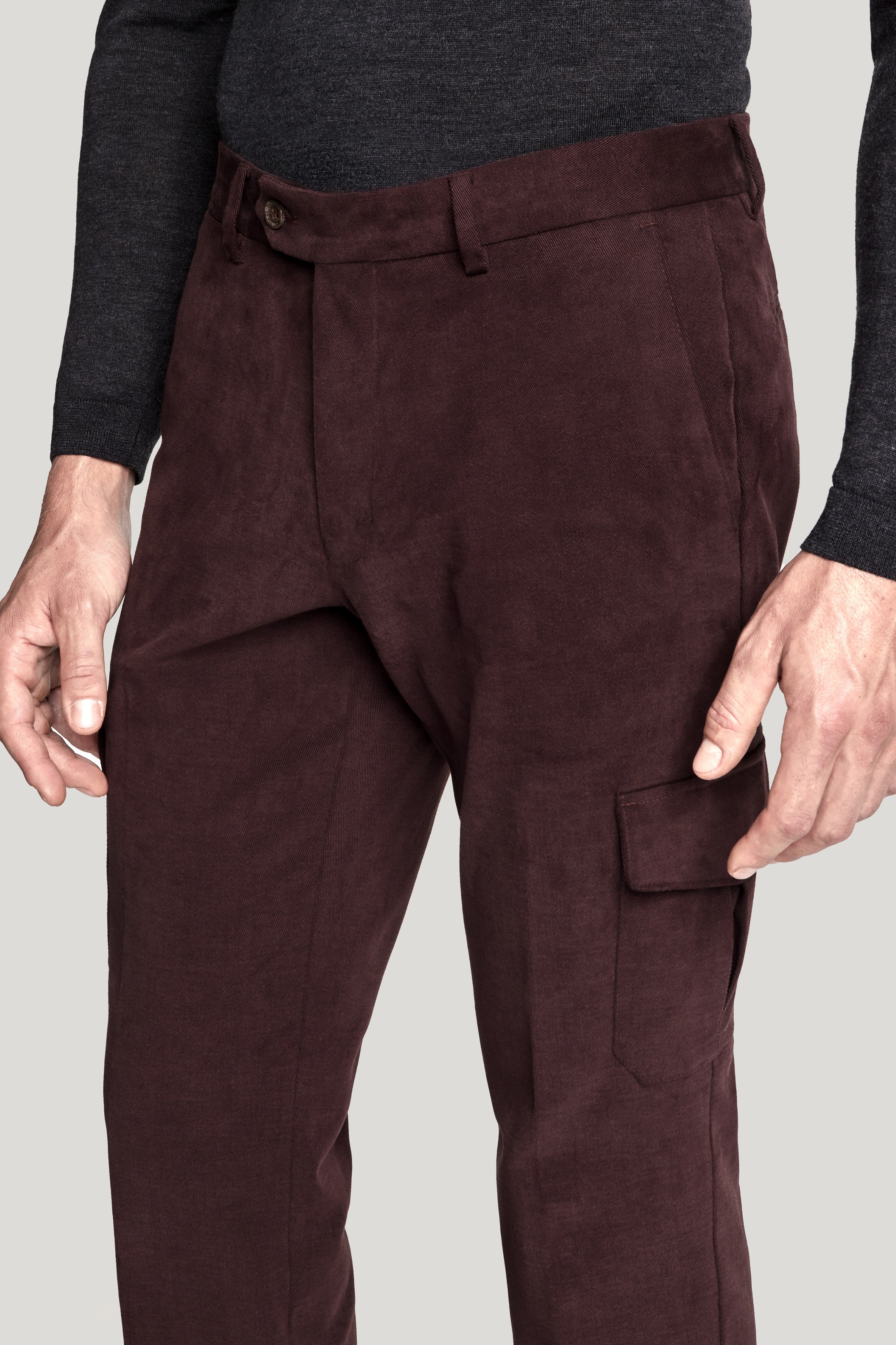 Vue alternative 1 Pantalon cargo bordeaux