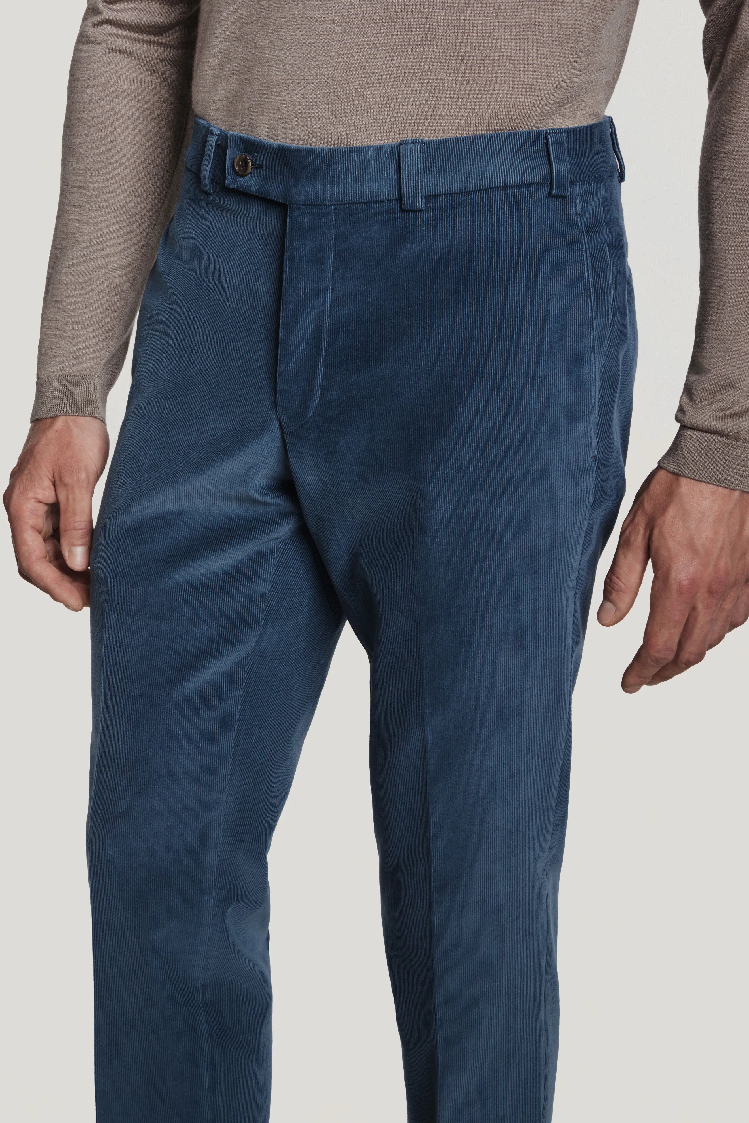 Alt view 1 Mid Blue Corduroy Trouser