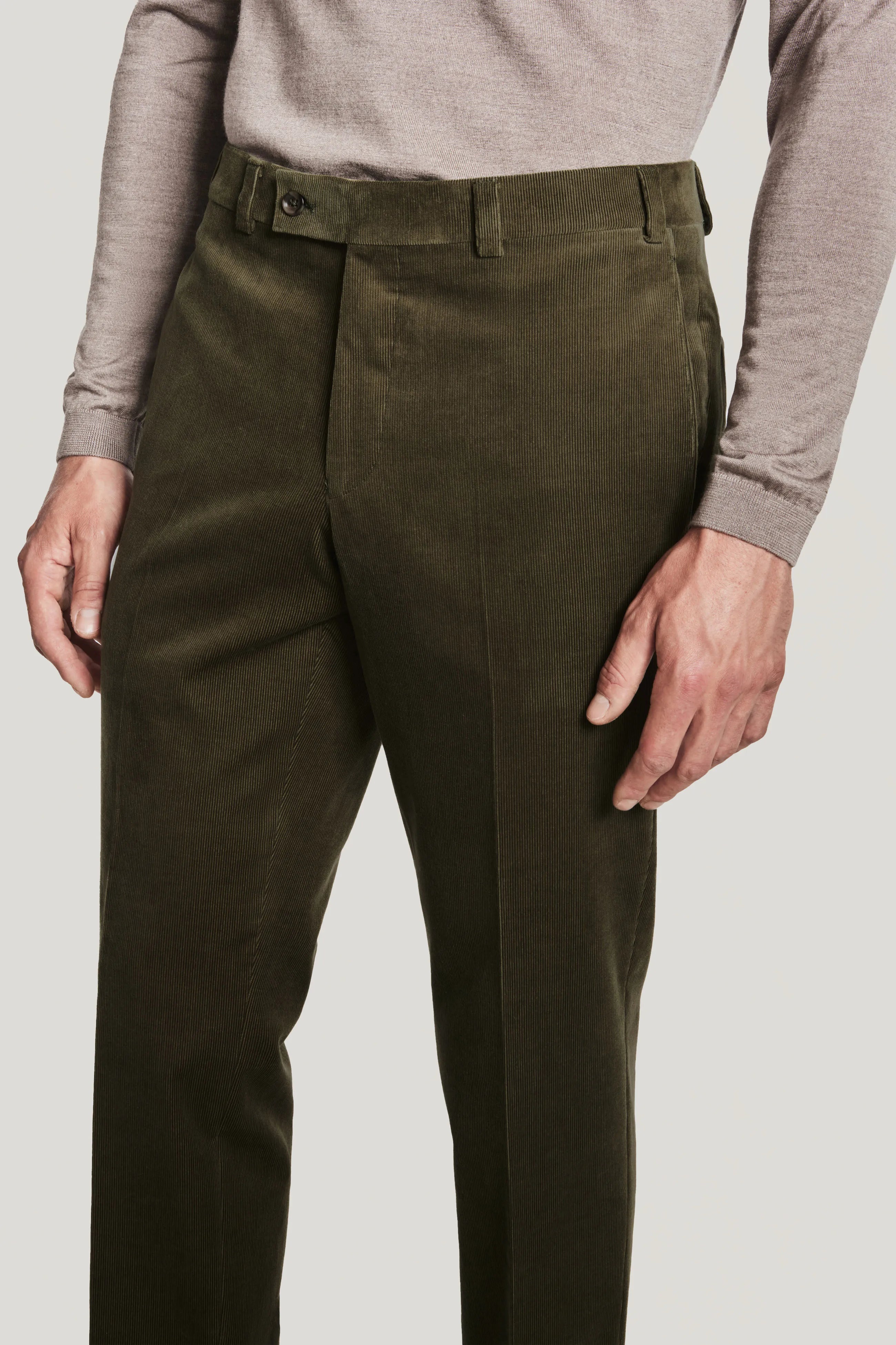 Alt view 1 Olive Corduroy Trouser