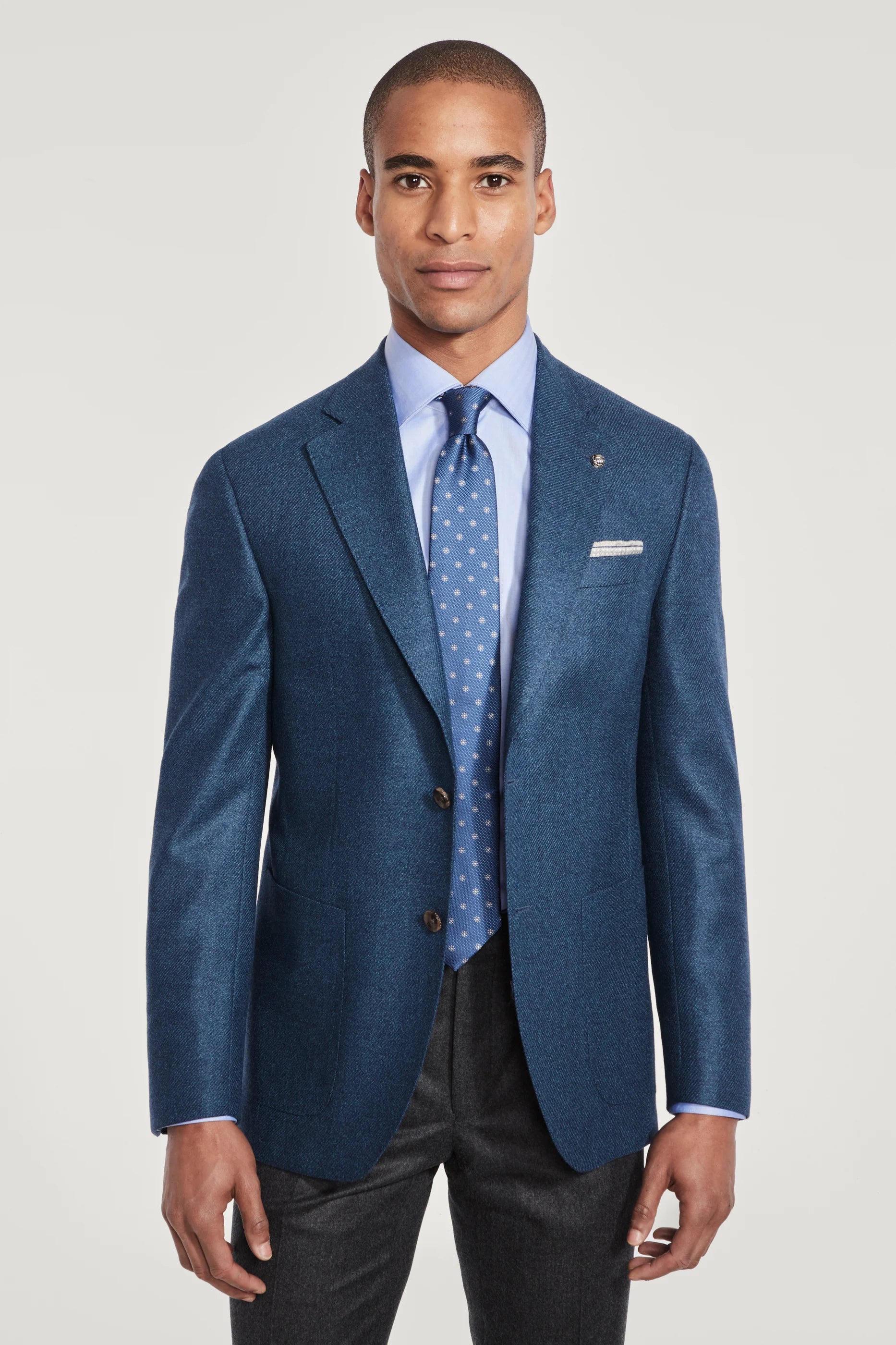 Teal Blazer - Wool and Silk by Loro Piana | Jack Victor