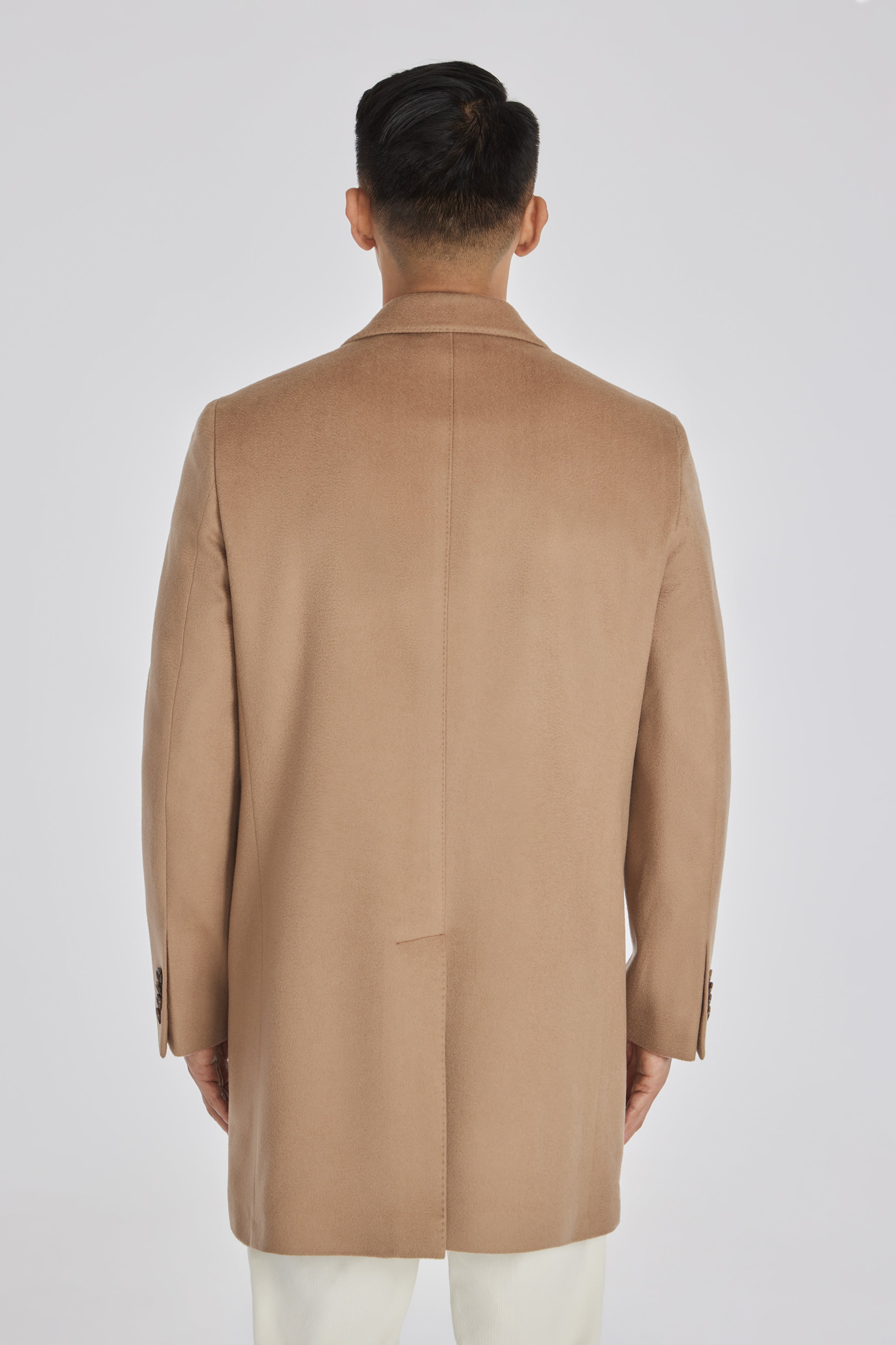 Camel Color Wool/Cashmere Blend Overcoat | He Spoke Style