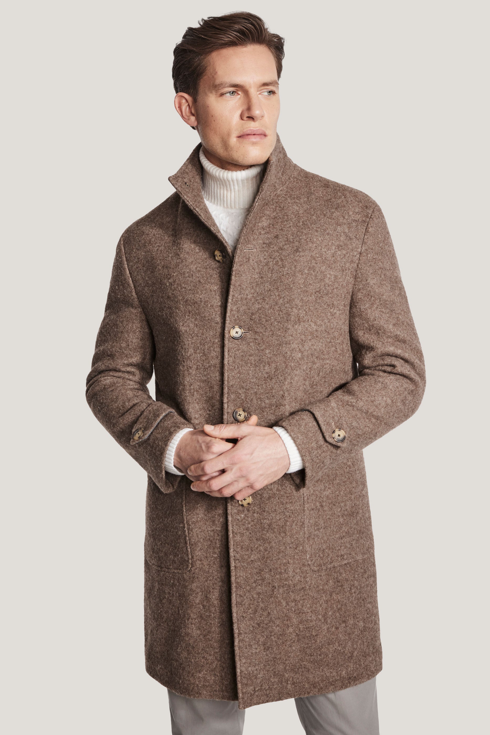 Alt view Taupe Coat