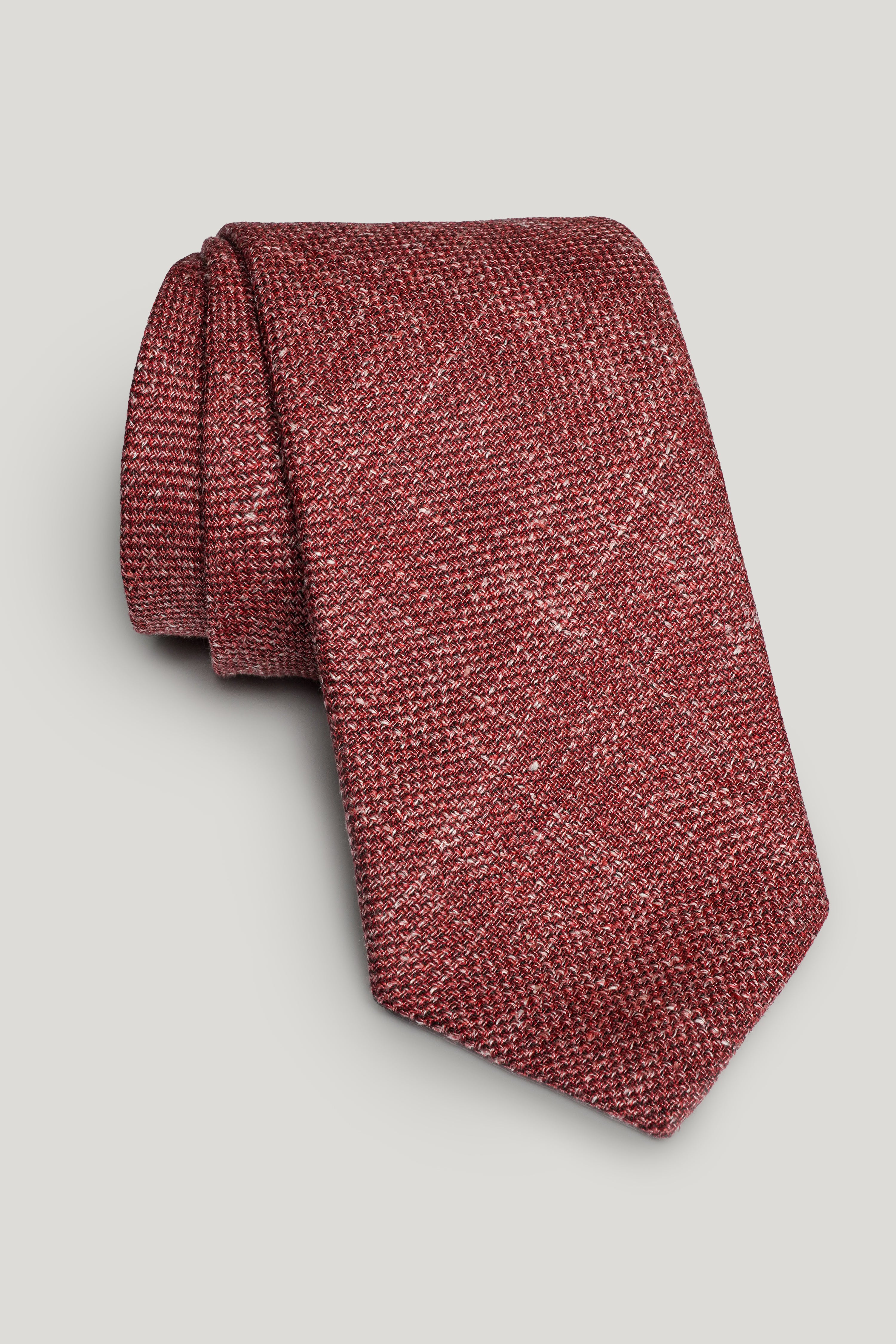 Alt view Red Solid Tie