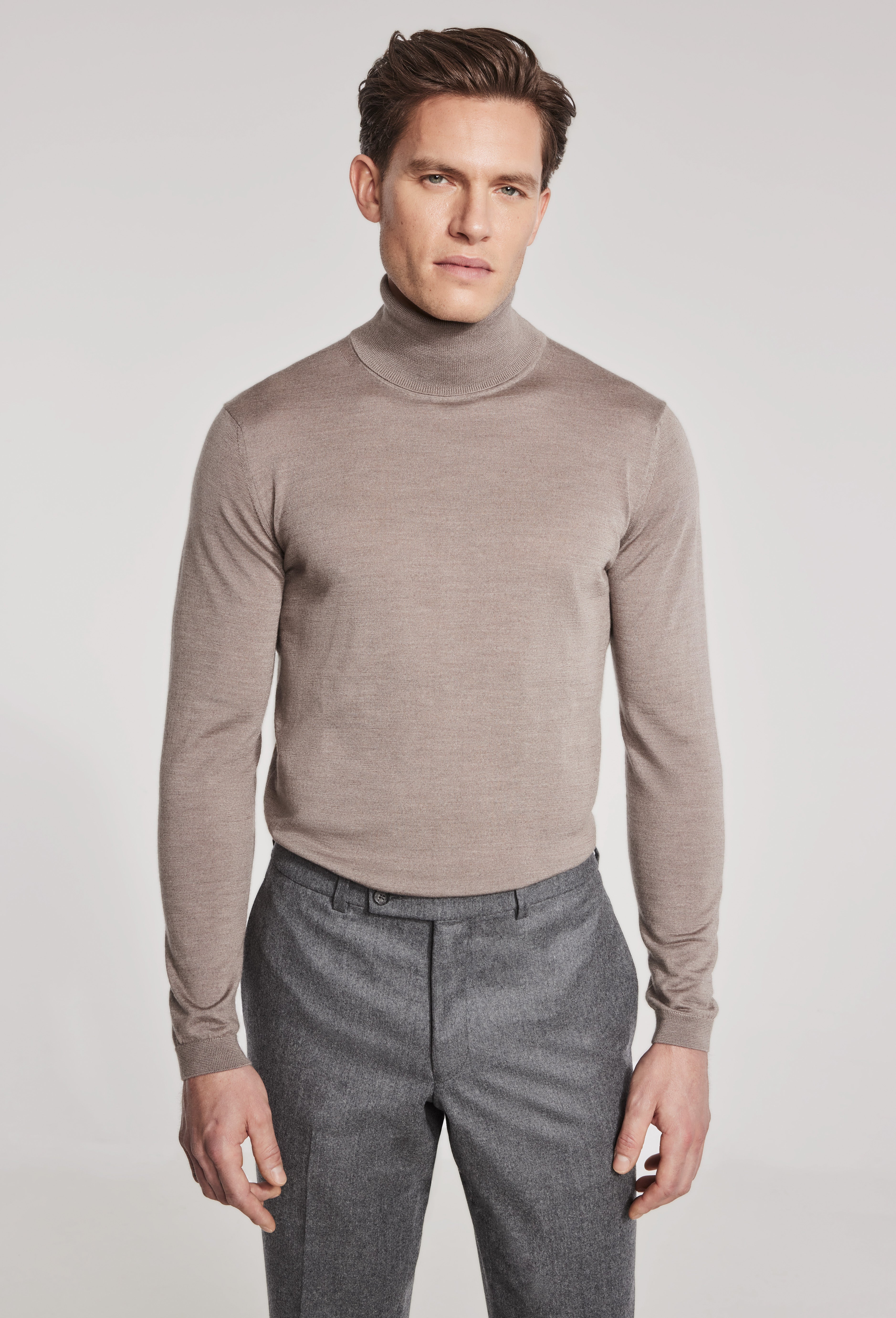 Alt view Tan Turtleneck